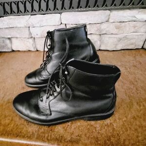 Rockport soft black leather comfy boots